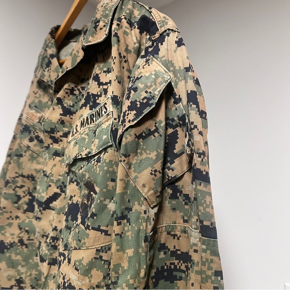 U.S. Marine Corps USMC MARPAT Digital Combat Jacket Woodland Size Medium Regular - Picture 10 of 16